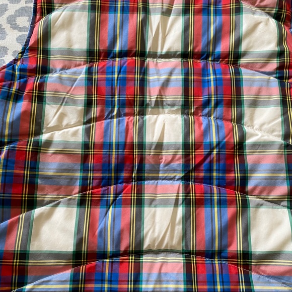 Lands End Multi Plaid Puffer Vest - Picture 11 of 11